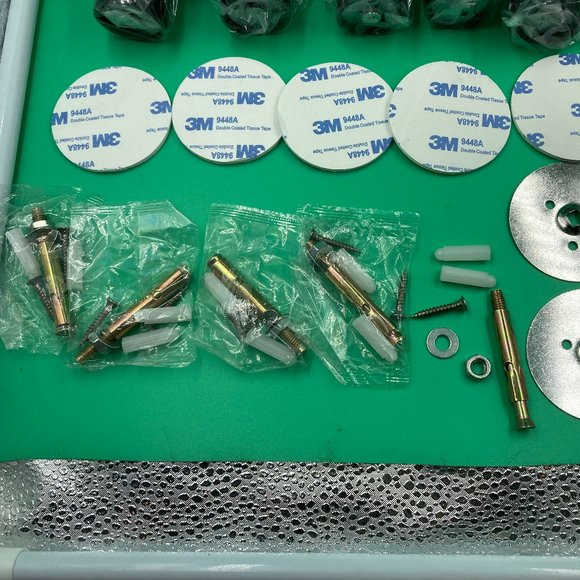 Door Stopper 5 Pack Door Stop Cylindrical Black Doorstops - Picture 6 of 7